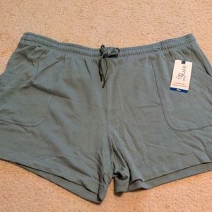 Terra & sky olive green shorts